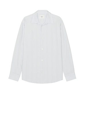 NN07 Freddy Shirt in Green Stripe - Baby Blue. Size M (also in ).