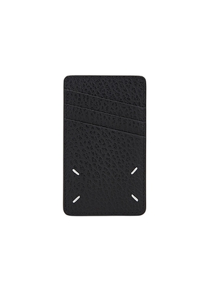 Maison Margiela Vertical Card Holder in Black - Black. Size all.