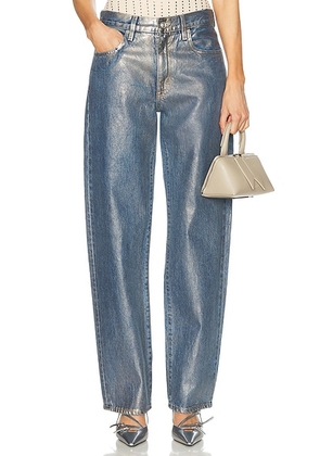 SLVRLAKE Devon Straight Leg in Silver Lining - Blue. Size 29 (also in ).