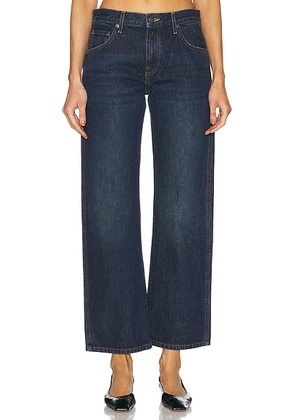 KHAITE Kerrie Straight Leg Jeans in Lansing - Denim-Dark. Size 30 (also in 31, 32).