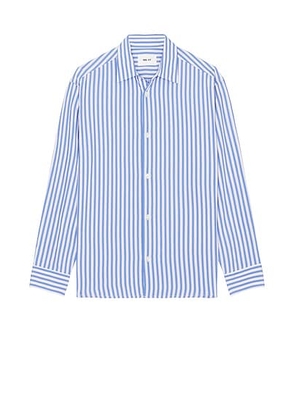 NN07 Freddy Shirt in Blue Stripe - Baby Blue. Size L (also in ).