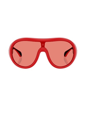 Moncler Cloche Sunglasses in Red - Red. Size all.