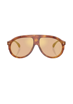 Moncler Fhaite Sunglasses in Brown Tortoise - Brown. Size all.