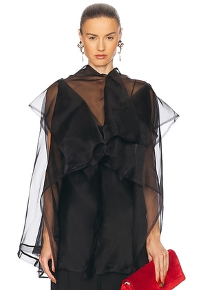 KHAITE Santana Top in Black - Black. Size L (also in M).