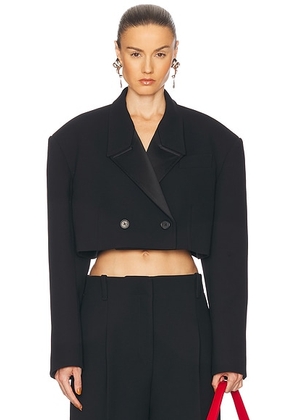 KHAITE Nando Jacket in Black - Black. Size L (also in S).