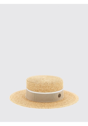 Hat MAISON MICHEL Woman color Beige