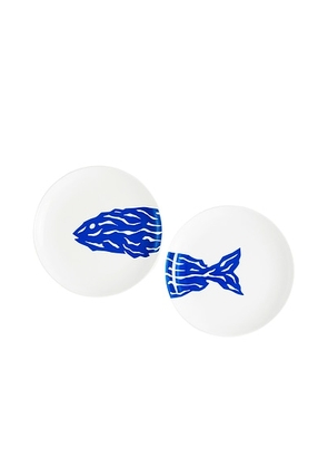 Maison Balzac Le Merou Tapas Plates in Blue - Blue. Size all.