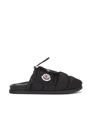 Moncler Mon Pocket Mule in Black - Black. Size 36 (also in 41).
