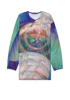 Kiko Kostadinov x Fox Racing Long Sleeve Jersey in Dark Vintage - Beige,Blue. Size L (also in ).