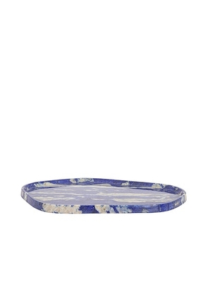 Loren Stewart Cote Dazure Tray in Blue Marble - Blue. Size all.