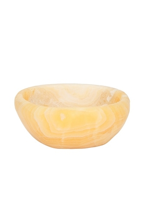 Loren Stewart Cote Dor Bowl in Yellow Calcite - Yellow. Size all.