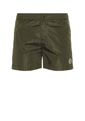 Moncler Swim Shorts in Green - Dark Green. Size L (also in S).