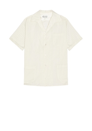 Maison Margiela Short-Sleeved Shirt in Ecru - Cream. Size 50 (also in ).