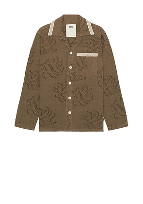 OAS Emberia Billie Dobby Shirt in Grey - Grey. Size S (also in XL/1X).