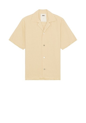 OAS Bodega Canvas Camp Shirt in Beige - Beige. Size L (also in M, S).