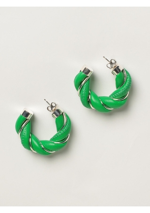 Bottega Veneta earrings with circles in woven nappa