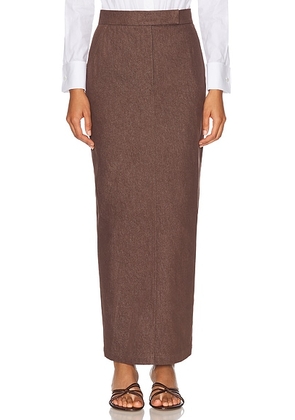 Max Mara Pianosa Skirt in Brown - Chocolate. Size 6 (also in ).