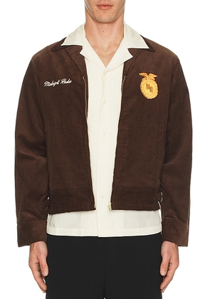 Midnight Rodeo FFA Trucker Jacket in Brown - Brown. Size L (also in ).