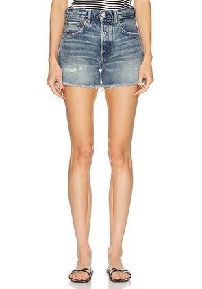 Moussy Vintage Herricks Shorts in Blue - Blue. Size 24 (also in 25, 26, 27, 28, 30).