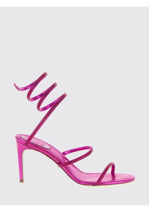 Heeled Sandal RENE CAOVILLA Woman color Fuchsia