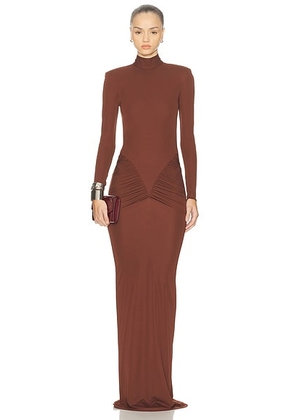 The New Arrivals by Ilkyaz Ozel Darja Gown in Myrrhe Mystere - Brown. Size 36 (also in 38, 40).