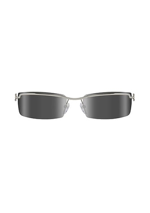NRGY Riva Sunglasses in Chrome & Graphite - Grey. Size all.