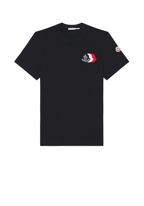 Moncler Short Sleeve Tee in Navy - Black. Size L (also in M, S).