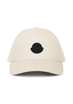 Moncler Baseball Cap in Agate Gray - Grey. Size all.