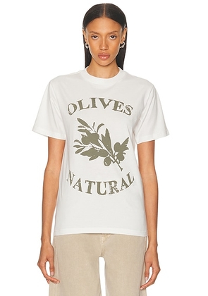 Museum of Peace and Quiet Olives Tee in White - White. Size S (also in ).
