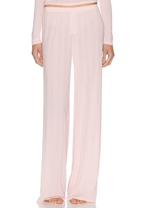 Negative Underwear Whipped Track Pant in Shell - Pink. Size XL/1X (also in L).