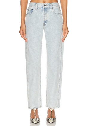 KHAITE Callum Straight Leg Jeans in Shelburne - Blue. Size 30 (also in 31, 32).