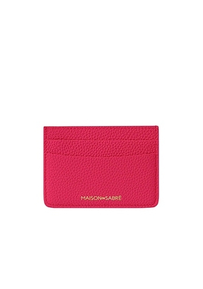 MAISON de SABRÃ Card Holder in Shibuya Fuchsia - Fuchsia. Size all.