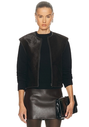 Loulou de Saison Ampas Sleeveless Vest in Coffee - Brown. Size 34 (also in ).