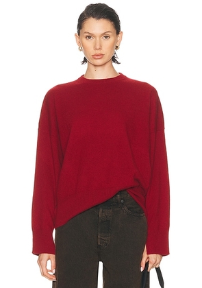 Loulou de Saison Anaa Sweater in Burgundy - Burgundy. Size S (also in XS).