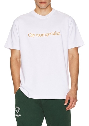 Oyster Specialist T-Shirt in Clay - Orange. Size L (also in M, S, XL/1X).