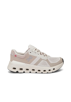 On Cloudrunner 2 Sneakers in Pearl & Desert - Brown. Size 10 (also in 10.5, 11, 11.5, 12, 12.5, 13, 8, 8.5, 9, 9.5).