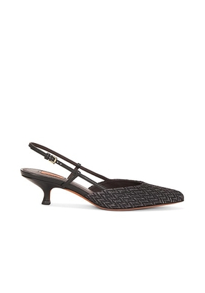 Missoni Fiona Wave Lurex Slingback in Nero & Black Lambskin - Black. Size 36 (also in 36.5, 37, 37.5, 38, 38.5, 39, 39.5).