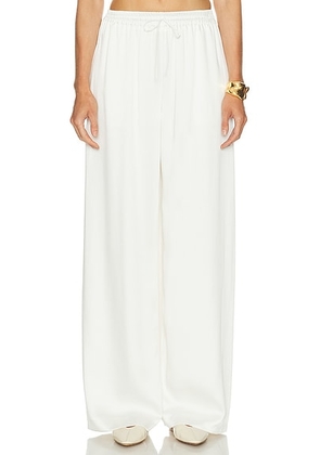 Oscar de la Renta Silk Georgette Pant in Ivory - Ivory. Size 12 (also in ).