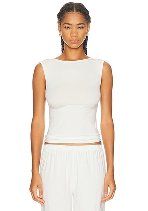 KYE Bateau Sleeveless Top in Natural - Cream. Size 1 (also in 2, 3, 4).