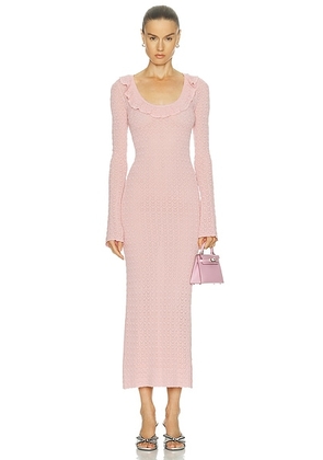 LoveShackFancy Tawnie Dress in Opal Pink - Pink. Size L (also in ).