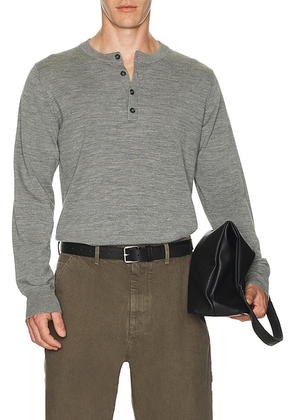 NILI LOTAN Wylie Sweater in Medium Grey Melange - Grey. Size M (also in XL/1X).