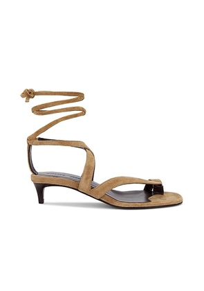 KHAITE Aimee Strappy Sandal in Taupe - Taupe. Size 40 (also in 41).