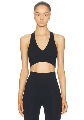 NORBA V Bralette in Black - Black. Size L (also in XS).