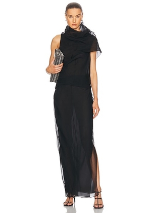 KHAITE Jeanty Dress in Black - Black. Size 2 (also in ).