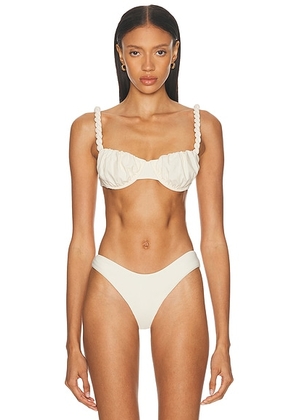 LPA Mirabelle Top in Ivory - Cream. Size L (also in M, S, XL, XXS).