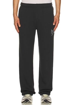Museum of Peace and Quiet Warped Sweatpants in Black - Black. Size L (also in M, XL/1X).
