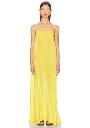 LESET Lana Maxi Dress in Yellow - Yellow. Size L (also in S).