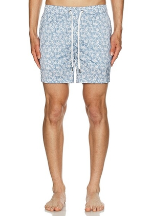 Onia Charles 5 Swim Trunk in Baby Blue Multi - Baby Blue. Size S (also in ).