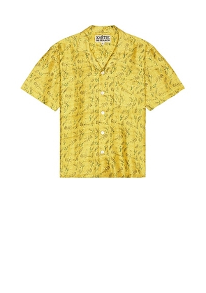 Kartik Research Camp Shirt in Sunflower & Green - Yellow. Size L (also in ).
