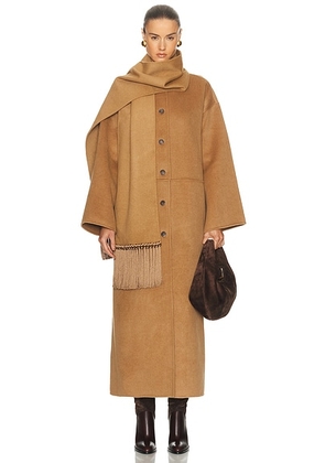 LPA Isabel Maxi Coat in Camel - Beige. Size L (also in M, S, XL, XS, XXS).